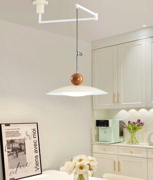 Nordic Flying Saucer Swing Arm Movable Pendant Light M111