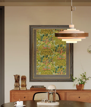 Layered Disc Swing Arm Pendant Light