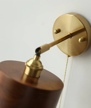 Rotatable Wooden Wall Lamp