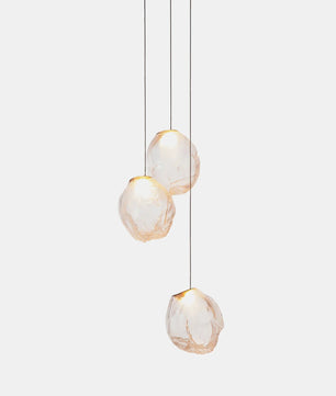 Liquid Glass Stone Pendant Light
