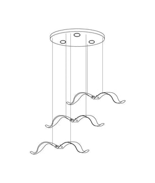 Large Seagull Chandelier