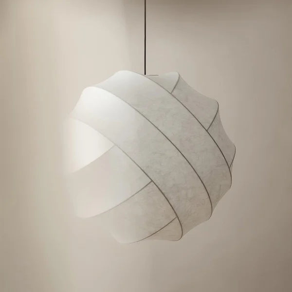 Wabi-Sabi Fiber Cocoon Pendant Lamp M400