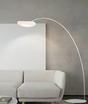 Mr Magoo Floor Lamp – Modern Minimalist Tall Standing Lamp for Living Room, Black & White