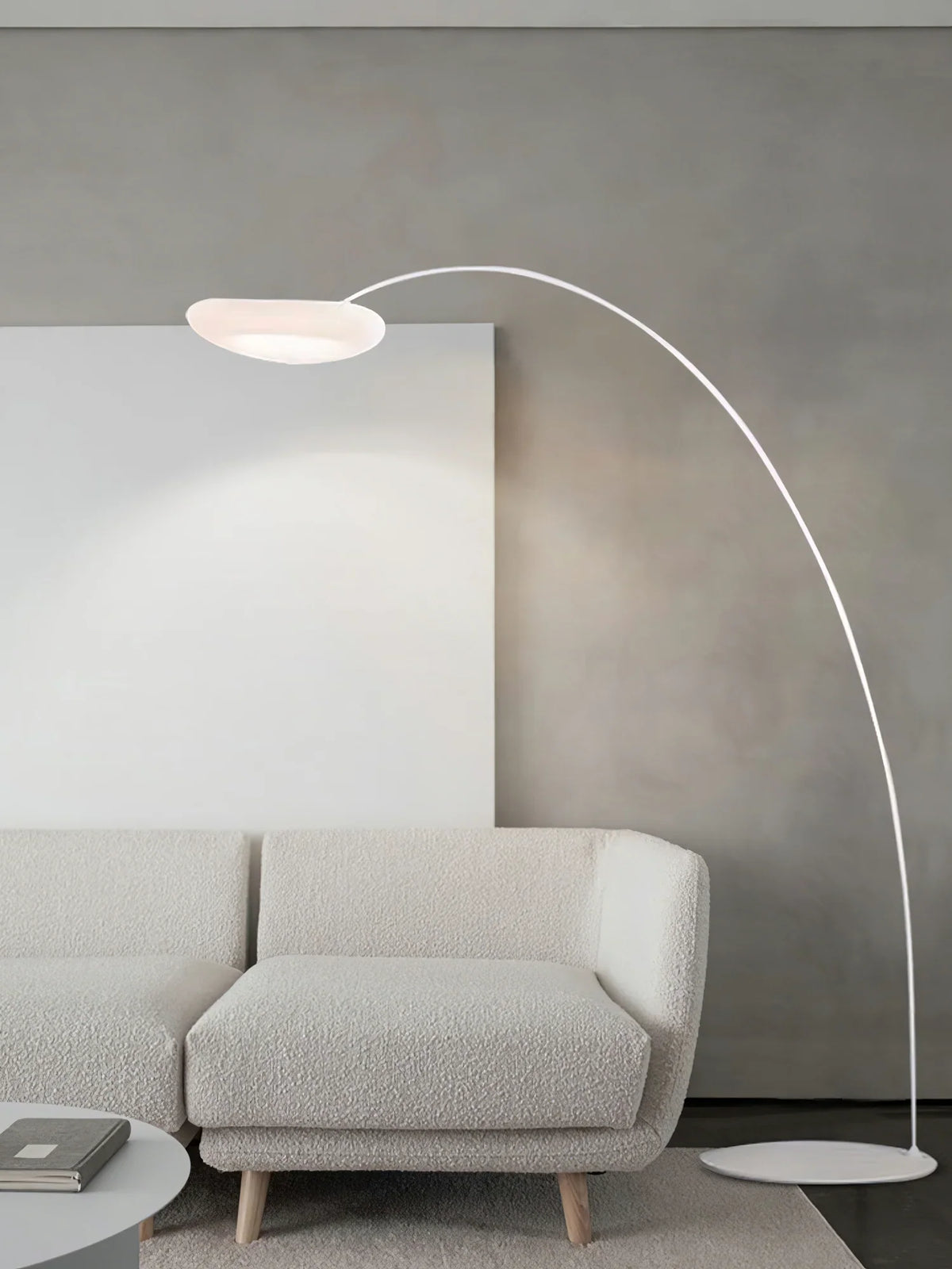 Mr Magoo Floor Lamp – Modern Minimalist Tall Standing Lamp for Living Room, Black & White
