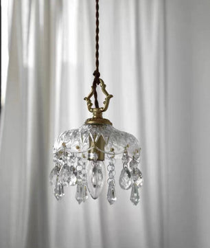 French crystal pendant lamp