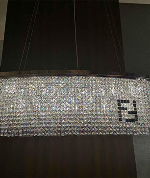 Liliana Rectangle Crystal Chandelier