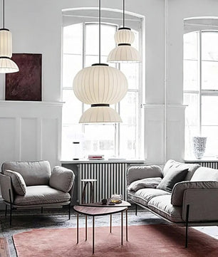 Mulberry Silk Lantern Pendant Light M433