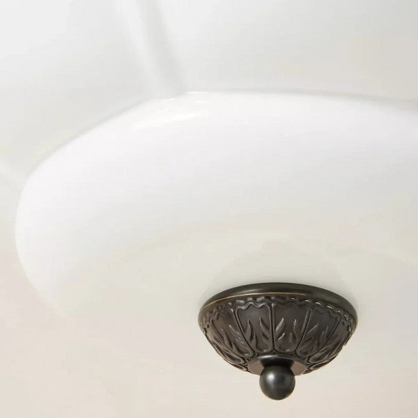 Eloise Vintage Milk Glass Pendant Light