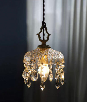 French crystal pendant lamp