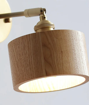 Rotatable Wooden Wall Lamp