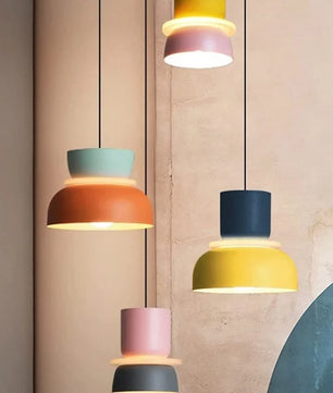 MACRI Color Block Nordic Pendant Light for Living Room
