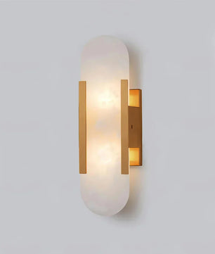 Geometric Harmony Alabaster Wall Lamp