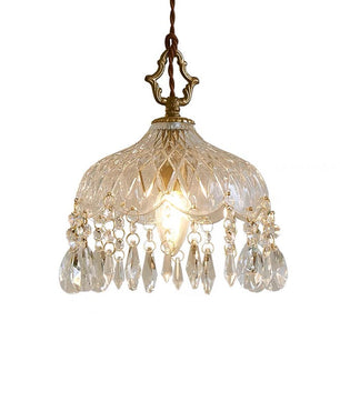 French crystal pendant lamp