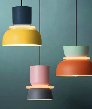 MACRI Color Block Nordic Pendant Light for Living Room