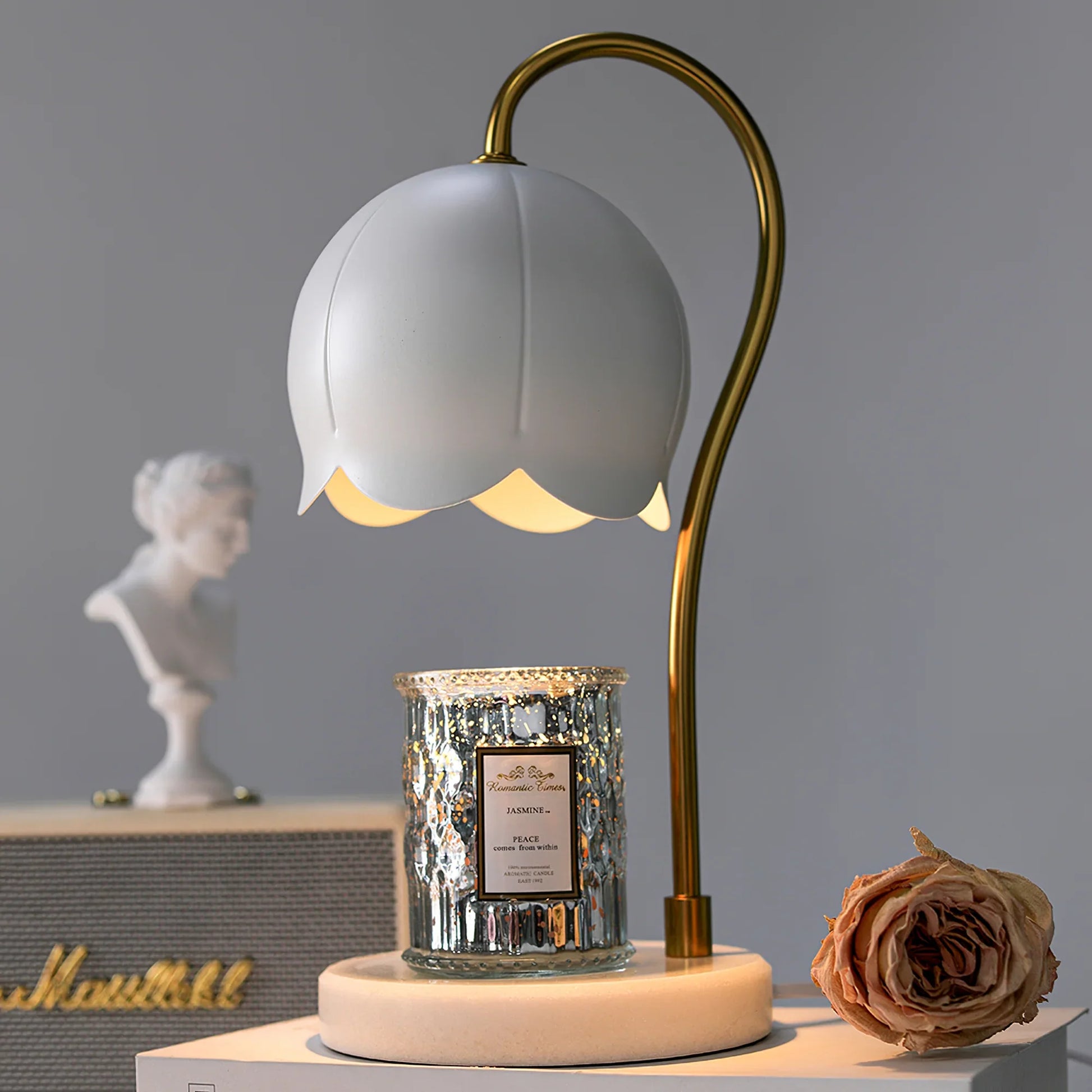 Flower Candle Warmer Lamp