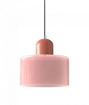 Nordic Morandi Cylinder Glass Pendant Light S66