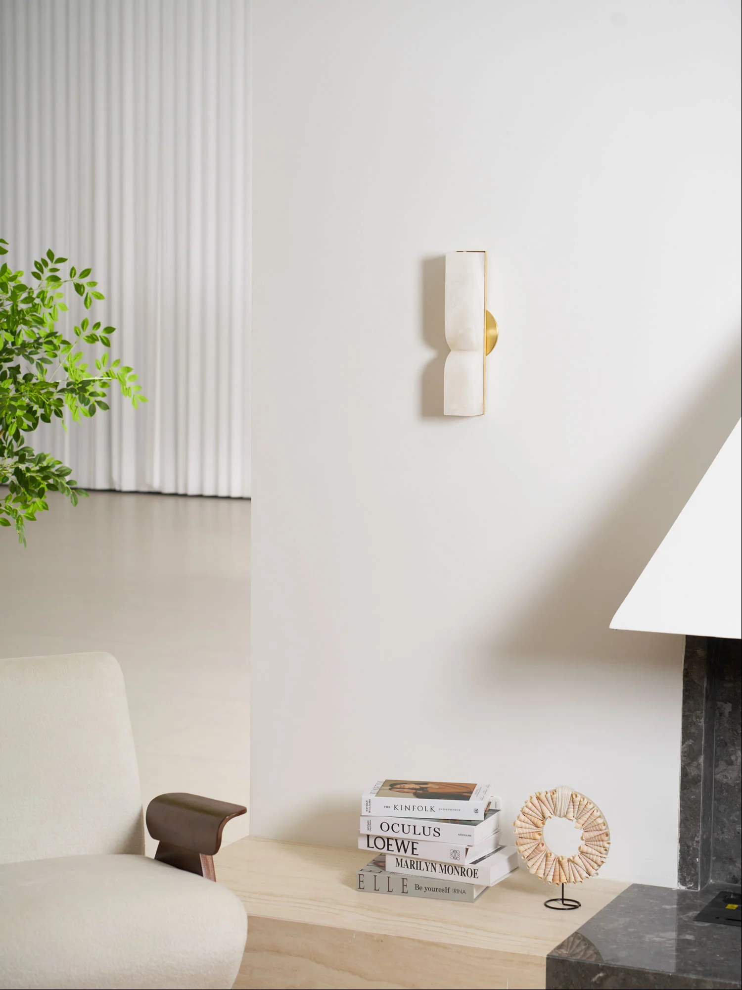 Up Down alabster Wall Sconce