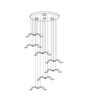 Large Seagull Chandelier