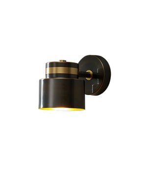 Brass Cylinder Wall Lamp