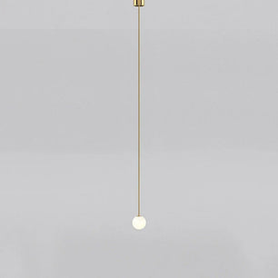 Brass Architectural Pendant Light