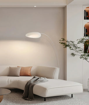 Mr Magoo Floor Lamp – Modern Minimalist Tall Standing Lamp for Living Room, Black & White