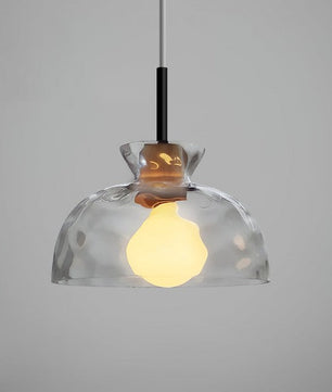 Modern Water Ripple Transparent Glass Pendant Lamp M16