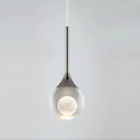Moon Clear Glass Ball Pendant Light