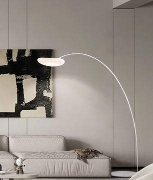 Mr Magoo Floor Lamp – Modern Minimalist Tall Standing Lamp for Living Room, Black & White