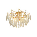 Teardrop Round Crystal Ceiling Lamp