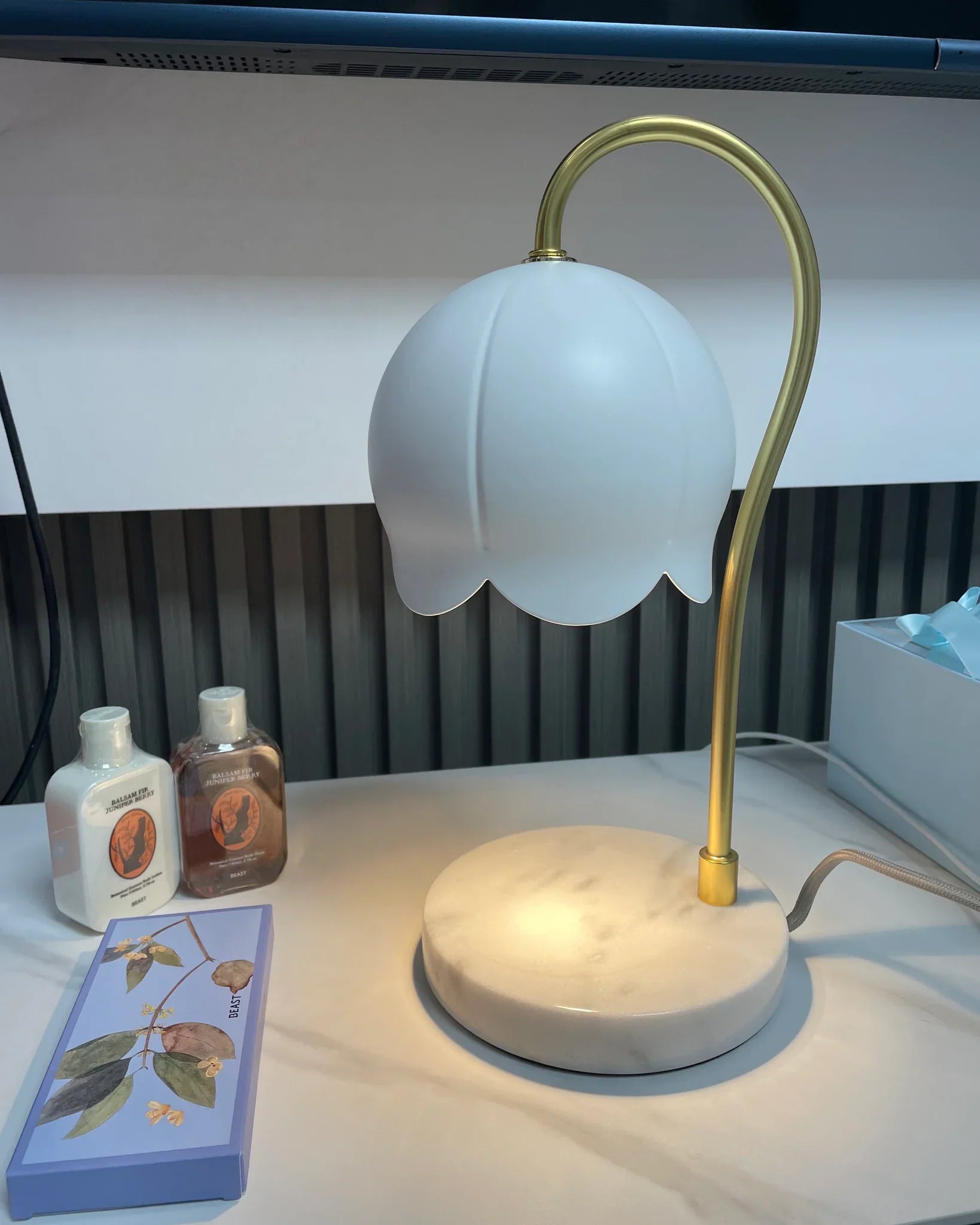 Flower Candle Warmer Lamp