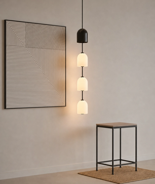 Perla Stacked Glass Pendant Light