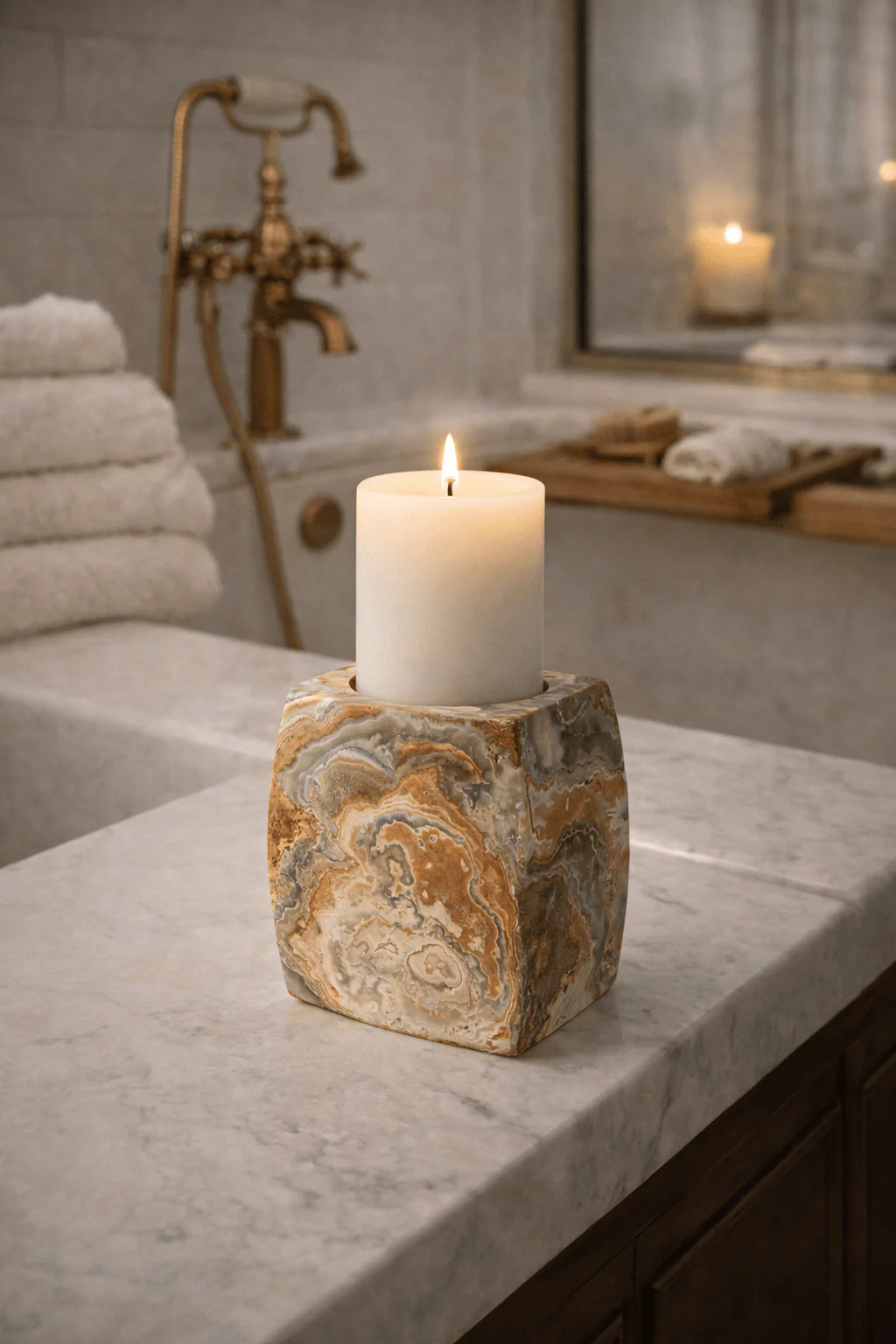The Rio Banded Agate Votive