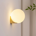 Minimalist Geometric Glass Globe Wall Lamp