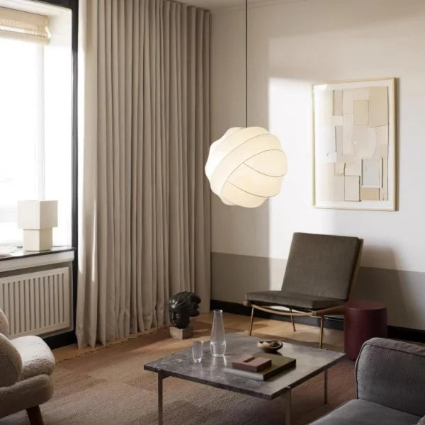 Wabi-Sabi Fiber Cocoon Pendant Lamp M400