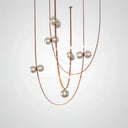 Belt Leather Ball Chandelier