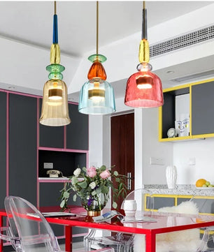 Nordic Macaron Lollipop Glass Pendant Lamp S118