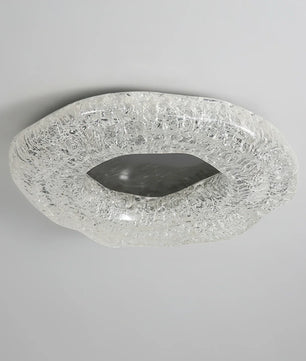 Glacial Pattern Resin Ceiling Light