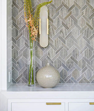 Geometric Harmony Alabaster Wall Lamp