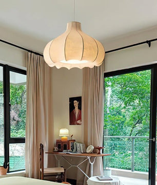 Onion Bubble Silk Pendant Lamp M434