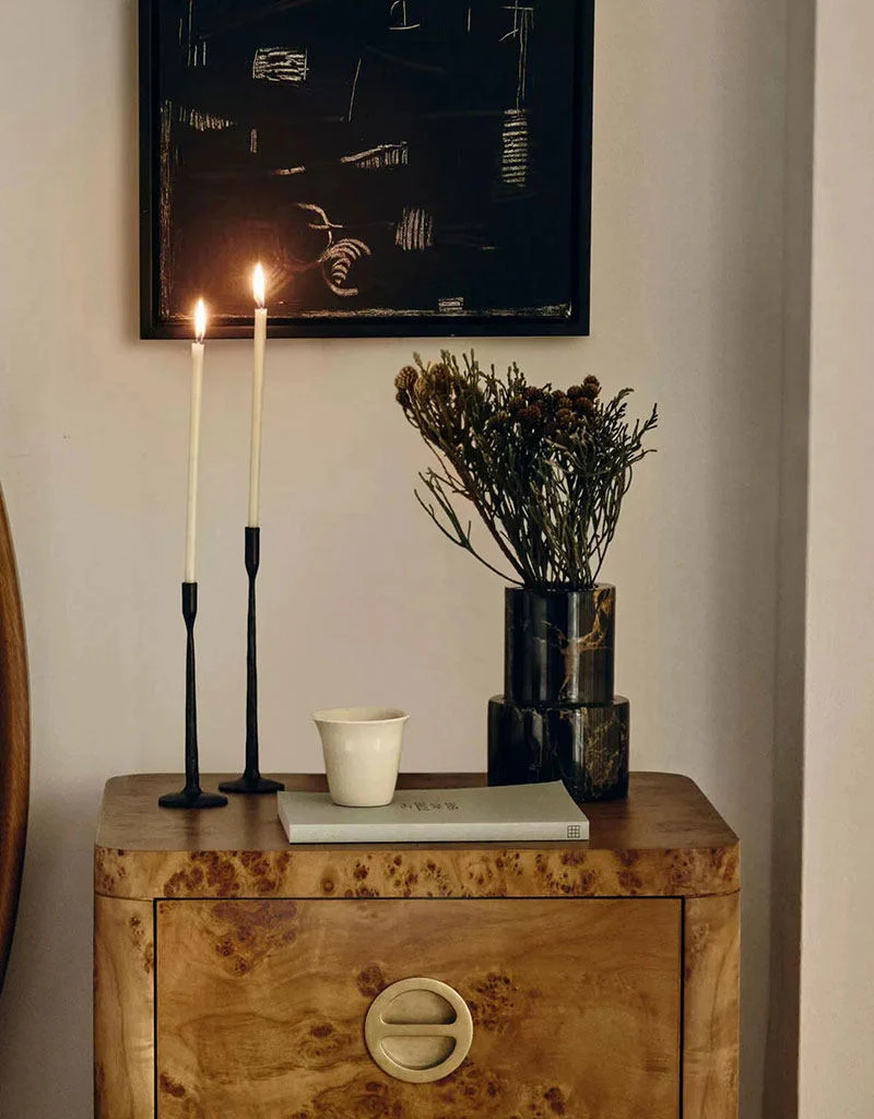 Marquina Columnar Stone Vessel