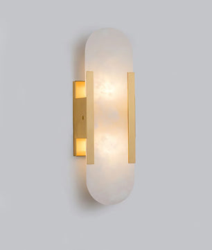Geometric Harmony Alabaster Wall Lamp
