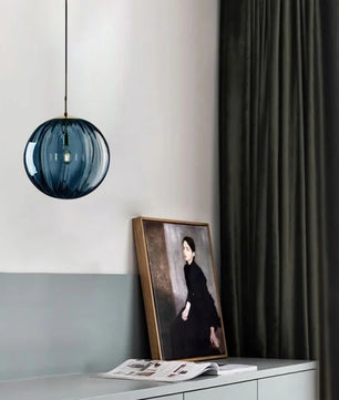 Nordic Water Pattern Glass Ball Pendant Light S96