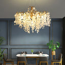 Shiro Noda Round Chandelier – Modern Brass & Glass Globe Ceiling Light for Dining Room