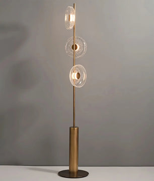 Glacier Crackle Glass Floor Lamp