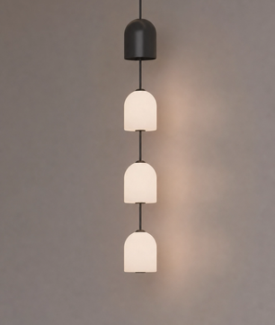 Perla Stacked Glass Pendant Light