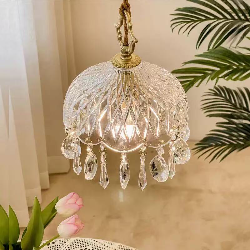 French crystal pendant lamp