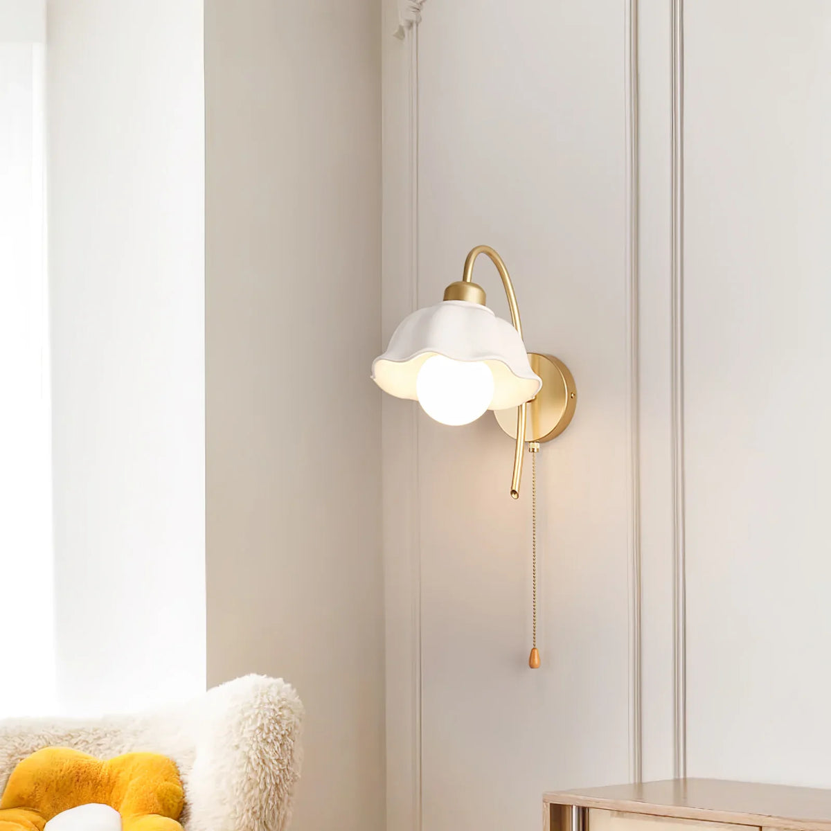 Flower Ceramic Wall Lamp