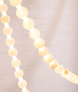 Alabaster Bead Multi-point Pendant Light