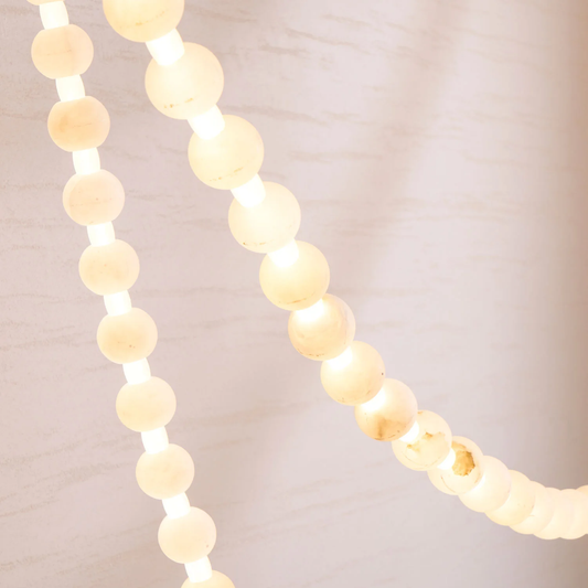Alabaster Bead Multi-point Pendant Light