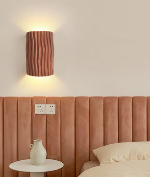 Pleated Resin Wall Lamp